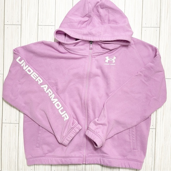 GUC Girl's Under Armour Full Zip Hooded Sweatshirt - Picture 1 of 7